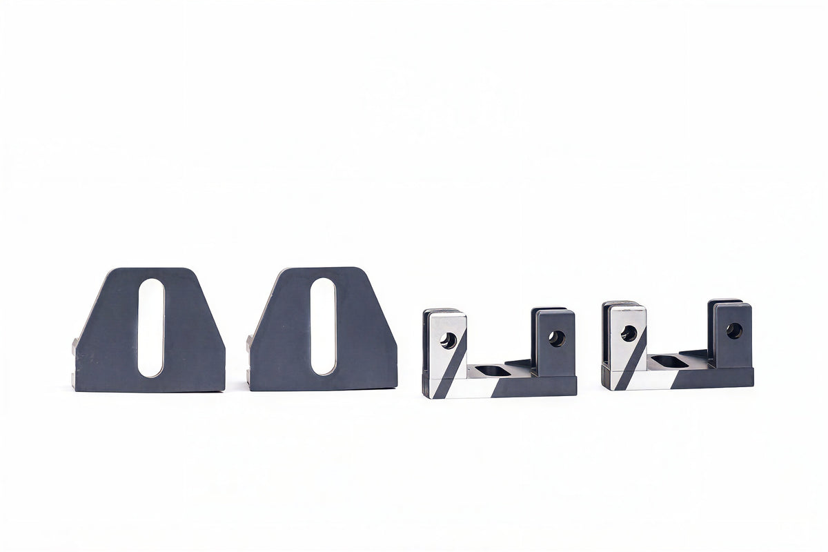Quantum short track cups, two tall cups and two low cups on a white ground