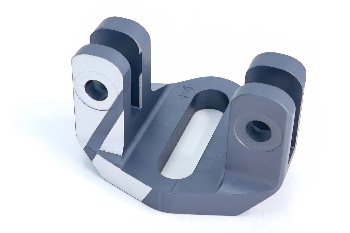 Cupule StayBent Short Track PRO, une cupule grise avec une arête usinée brillante, vue de dessus