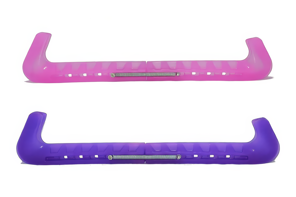 Protège-lames EHS StayBent GuardDog Chameleonz, un rose et un violet, vue latérale
