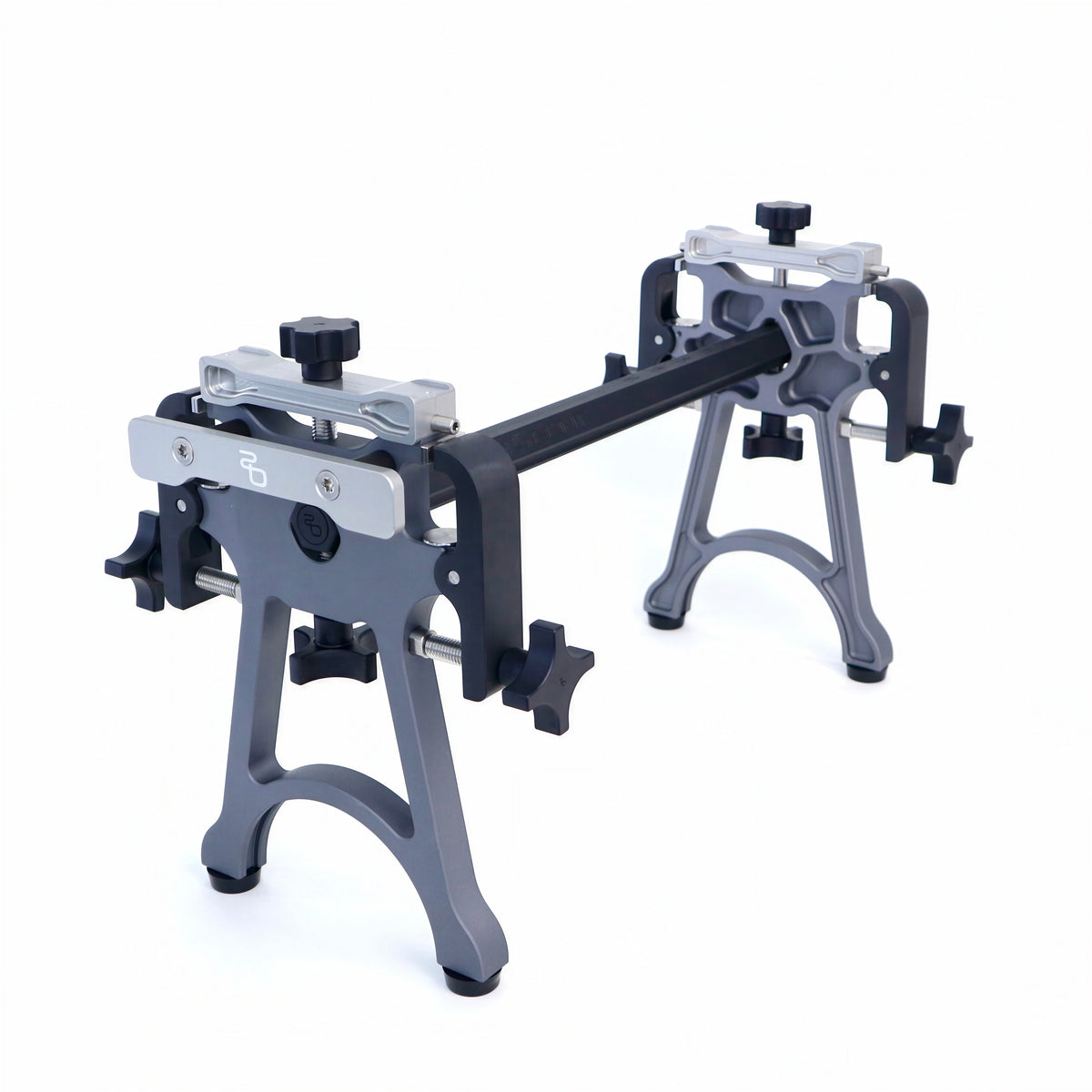 StayBent PRO sharpening jig, three-quarter with the near end in focus