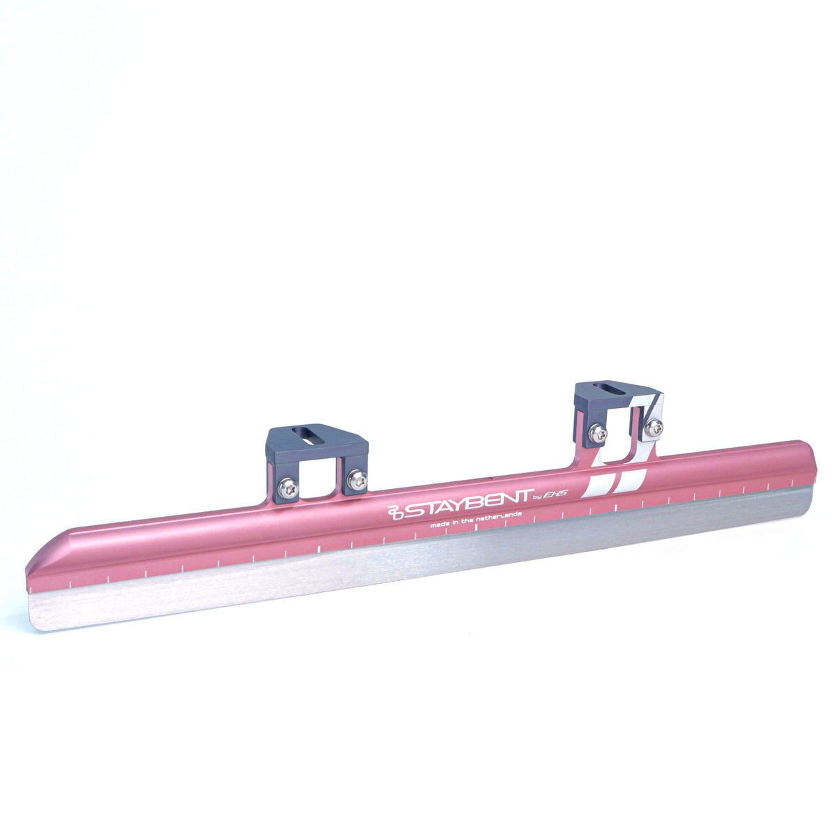 Quantum short track blade, pink tube, solid cup tops without holes, three-quarter